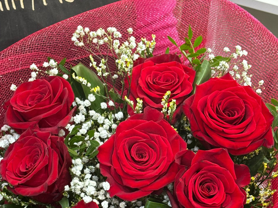 Boquet de fleurs Roses rouges